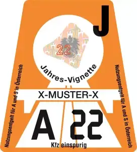 Diaľničná známka Rakúsko 2022